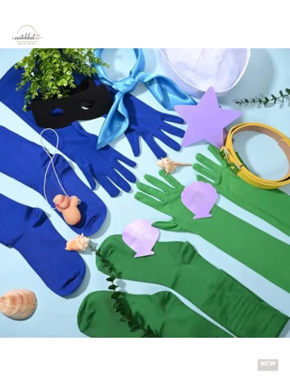 Halloween Sailor Mermaid Costume Set for Couples